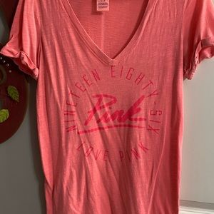 Coral short sleeve shirt from PINK